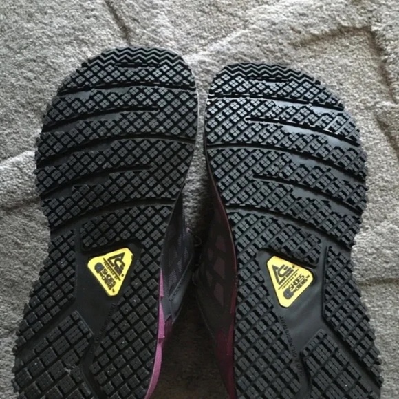 Aster Aluminum Toe ESD Women's Work Boots Gray Pink Style #73395 - Picture 9 of 11